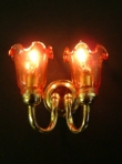 wandlamp tulp orange 