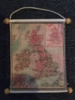 landkaart op stof Engeland