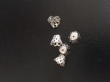 Mandjess kapjes 5 stuks  zilver 