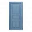 panelen deur blauw